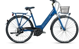 Bici Bottecchia lady blu metallizzata a pedalata assistita